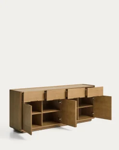 Kave Home Dressoir Arelida Eiken Lichtbruin 200cm