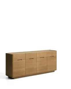 Kave Home Dressoir Arelida Eiken Lichtbruin 200cm