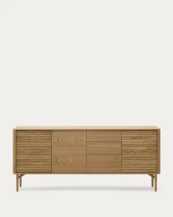 Kave Home Dressoir Lenon 3-deurs Eikenhout 200cm