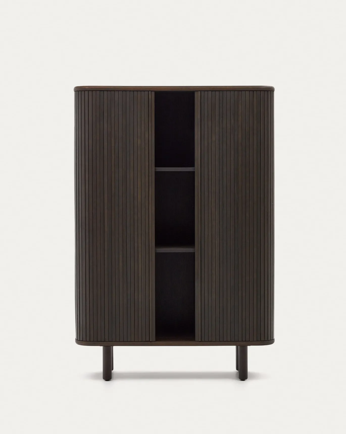Kave Home Dressoir Mailen Hoog Essenfineer Zwart 110x160cm