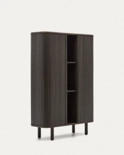 Kave Home Dressoir Mailen Hoog Essenfineer Zwart 110x160cm