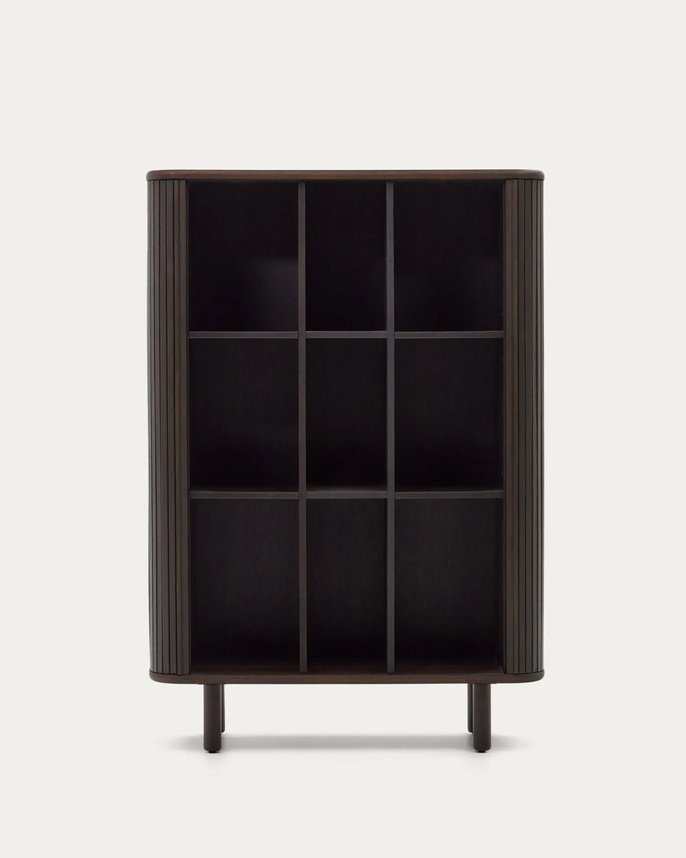 Kave Home Dressoir Mailen Hoog Essenfineer Zwart 110x160cm