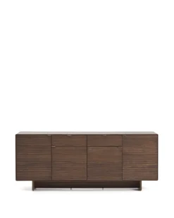 Kave Home Dressoir Norlen 4 Deuren en 2 Laden Walnootfineer 194,5x78cm