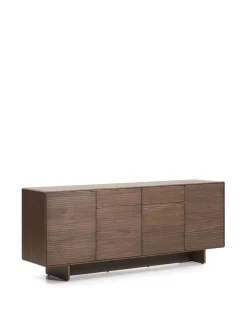 Kave Home Dressoir Norlen 4 Deuren en 2 Laden Walnootfineer 194,5x78cm