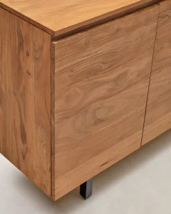 Kave Home Dressoir Uxue 4-Deurs Acaciahout Naturel 200x88cm