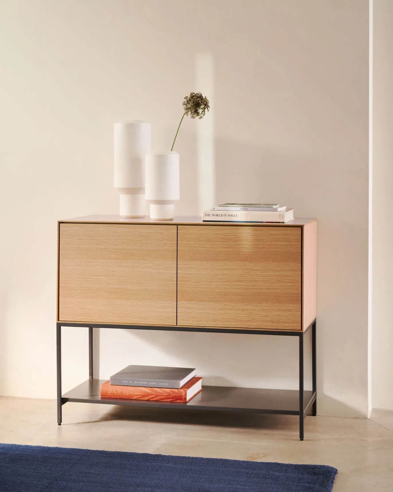 Kave Home Dressoir Vedrana 2-deurs Eikenfineer 97,5x80cm