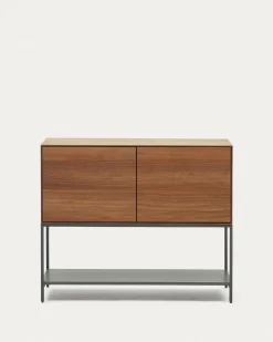 Kave Home Dressoir Vedrana 2-deurs Walnootfineer 97,5x80cm