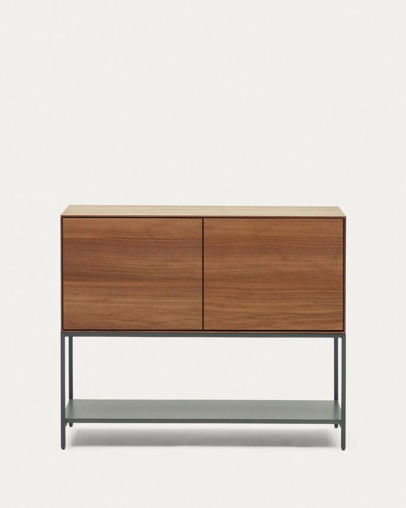 Kave Home Dressoir Vedrana 2-deurs Walnootfineer 97,5x80cm