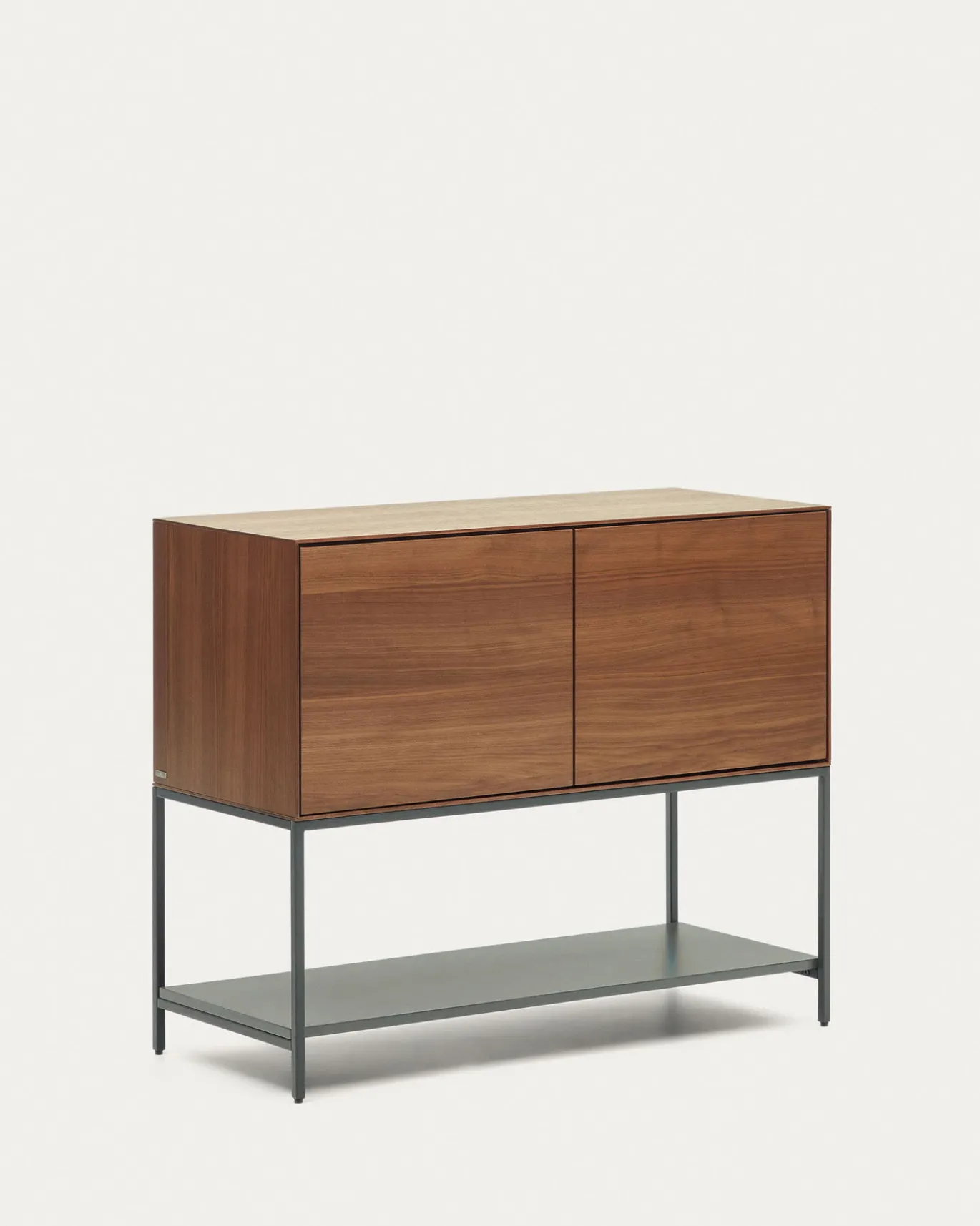 Kave Home Dressoir Vedrana 2-deurs Walnootfineer 97,5x80cm