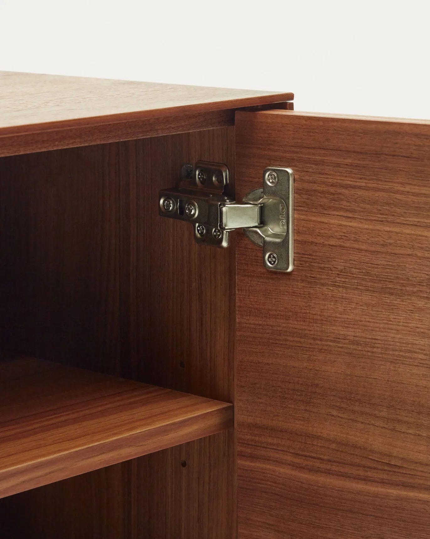 Kave Home Dressoir Vedrana 2-deurs Walnootfineer 97,5x80cm