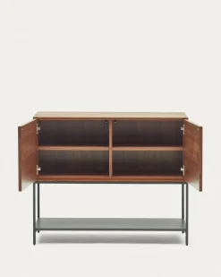 Kave Home Dressoir Vedrana 2-deurs Walnootfineer 97,5x80cm