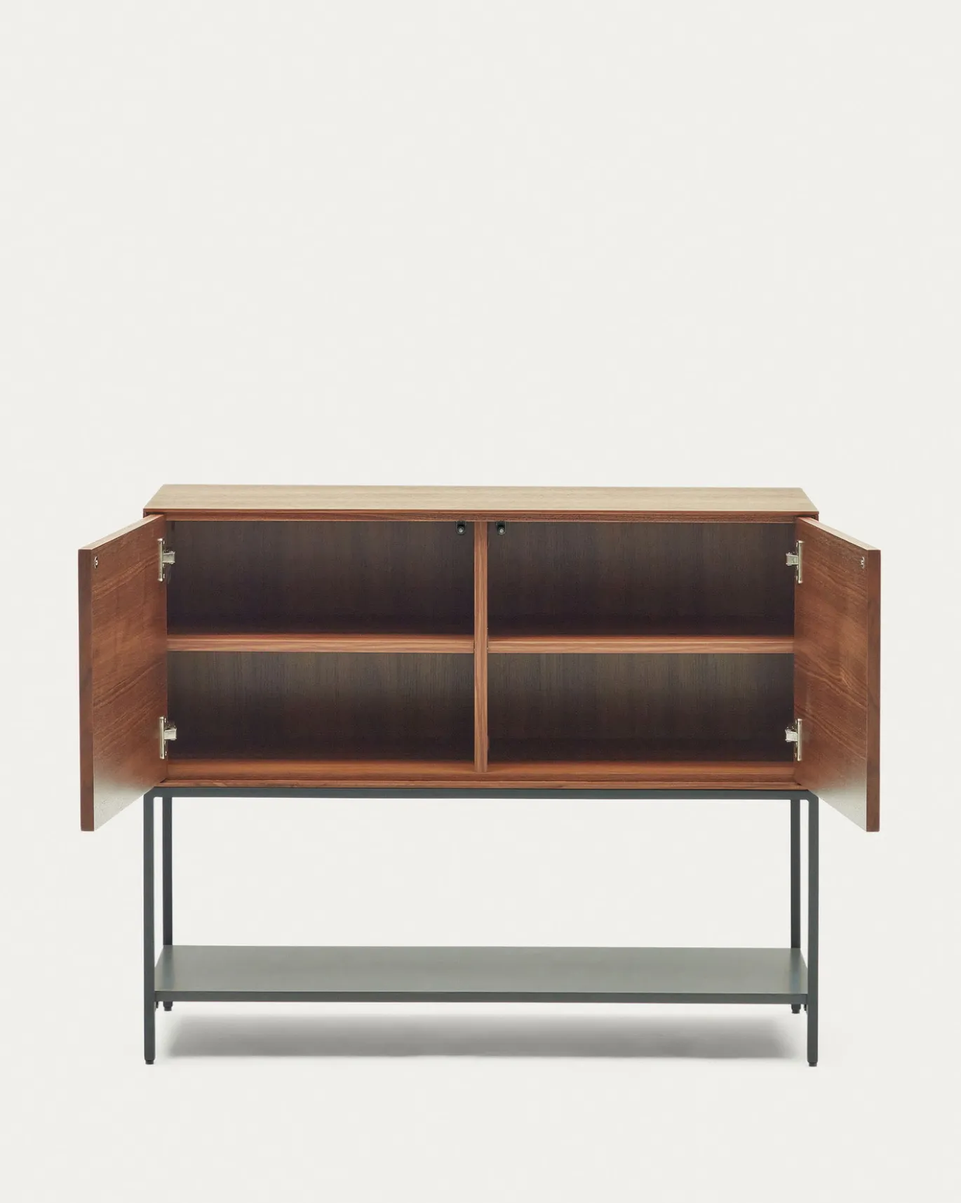 Kave Home Dressoir Vedrana 2-deurs Walnootfineer 97,5x80cm