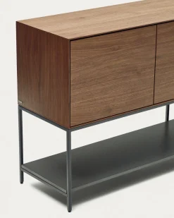 Kave Home Dressoir Vedrana 3-deurs Bruin Walnootfineer 195x80cm