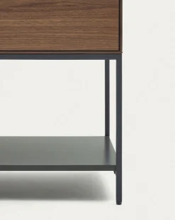 Kave Home Dressoir Vedrana 3-deurs Bruin Walnootfineer 195x80cm