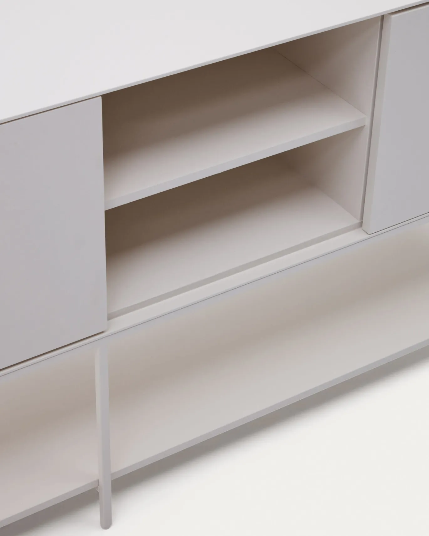 Kave Home Dressoir Vedrana 3 Deuren Witgelakt MDF 195x80cm