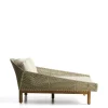 Kave Home Dubbel Ligbed Olbia Massief Teakhout Rotan Groen