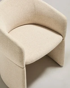 Kave Home Eetkamerstoel Bosca Beige Chenille