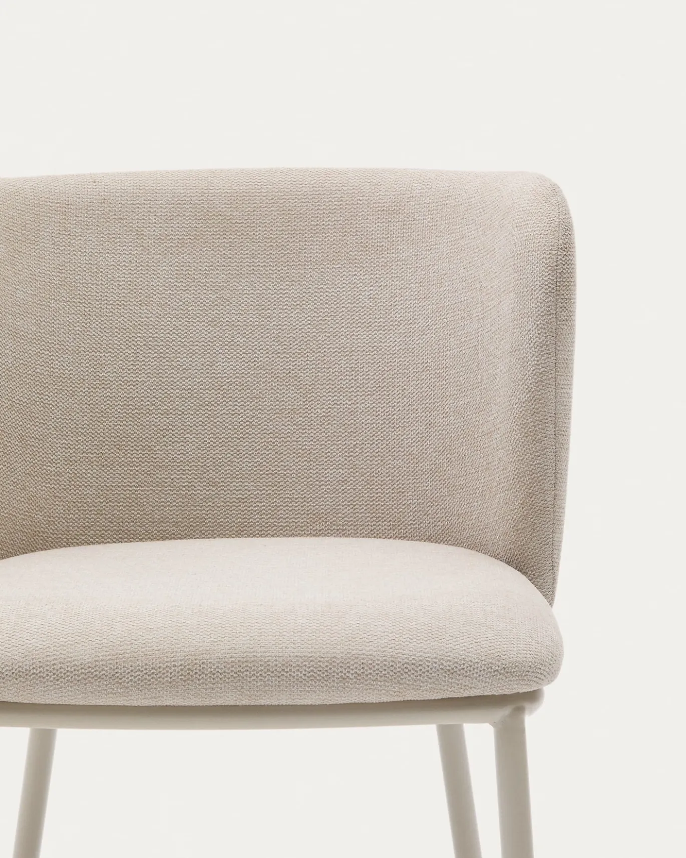 Kave Home Eetkamerstoel Ciselia Beige Chenille