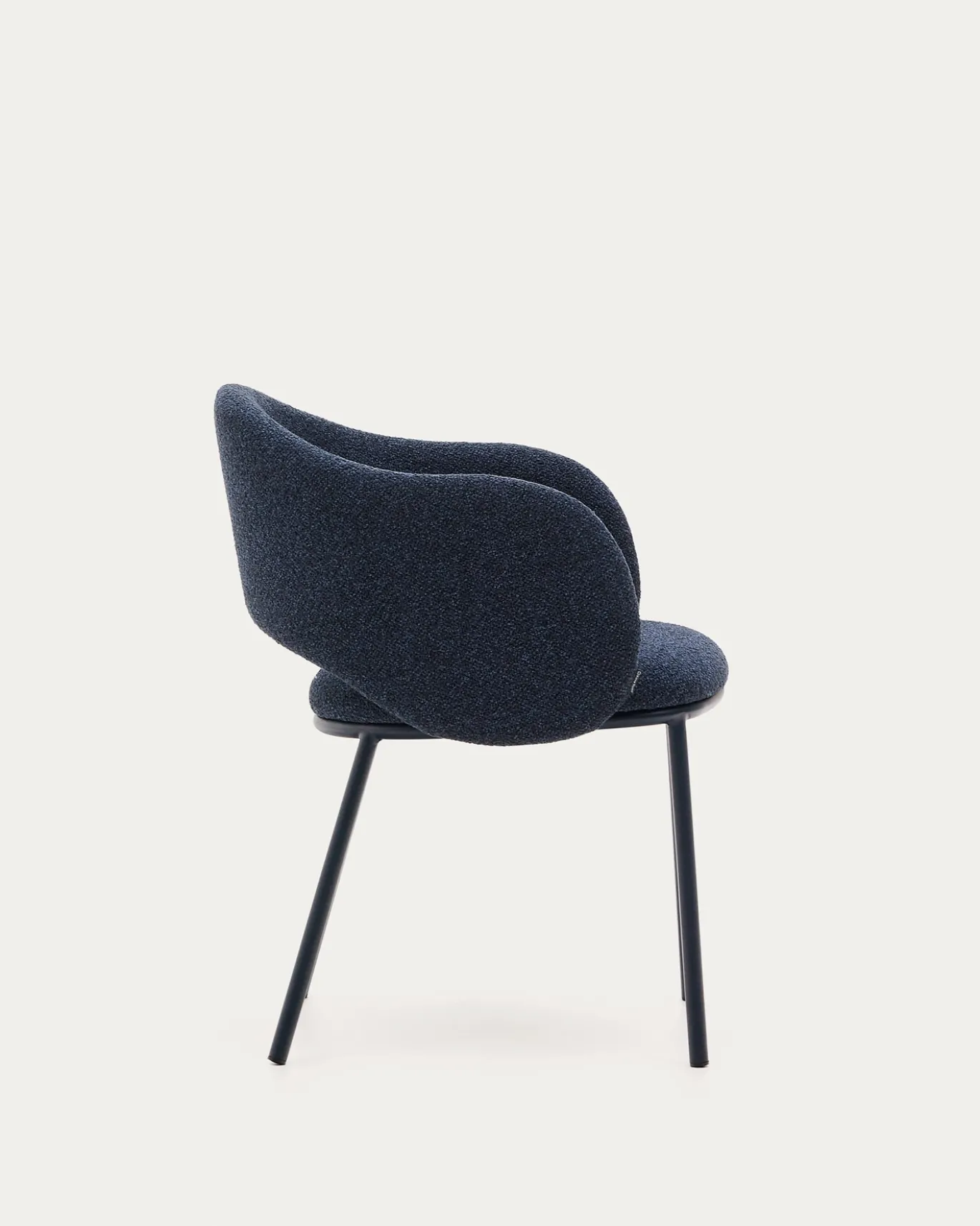 Kave Home Eetkamerstoel Maina Blauw Chenille