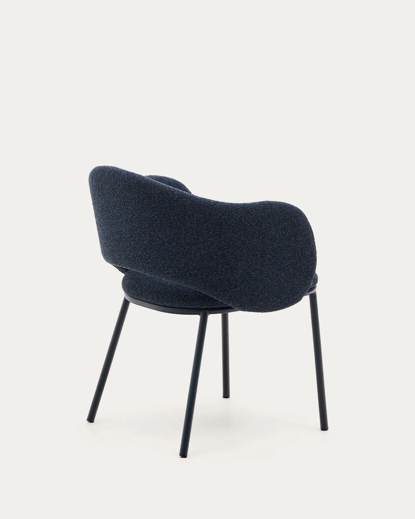 Kave Home Eetkamerstoel Maina Blauw Chenille