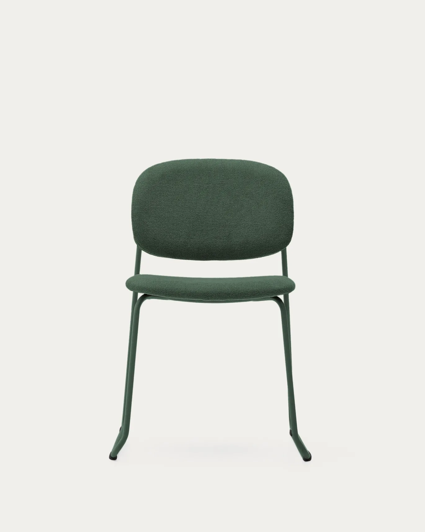 Kave Home Eetkamerstoel Meli Chenille Groen
