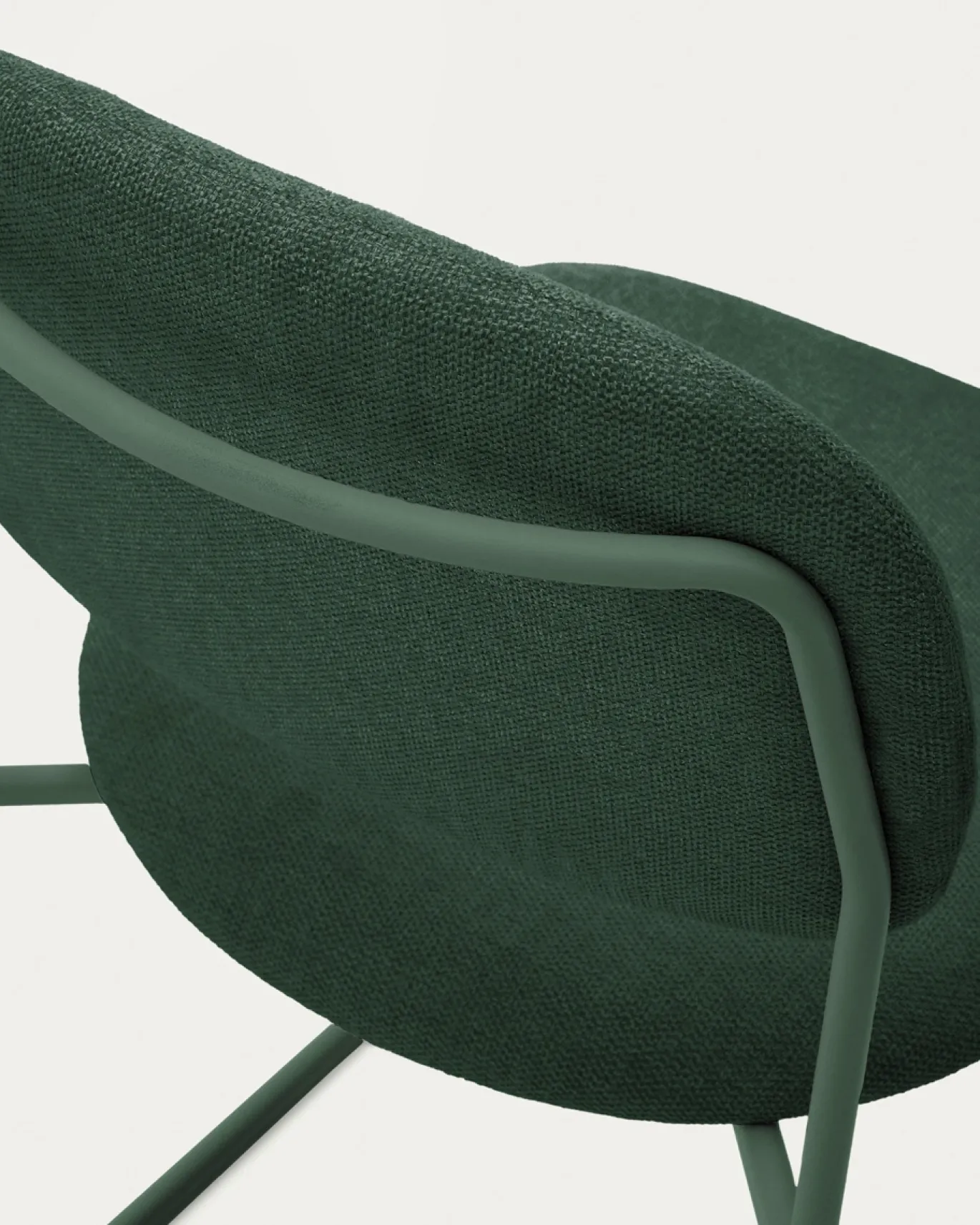 Kave Home Eetkamerstoel Meli Chenille Groen