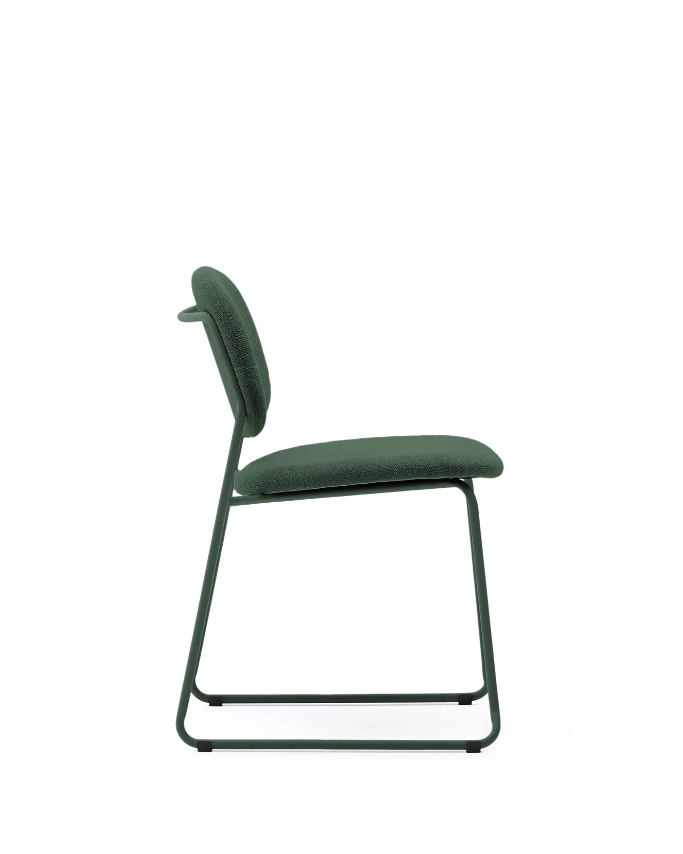 Kave Home Eetkamerstoel Meli Chenille Groen
