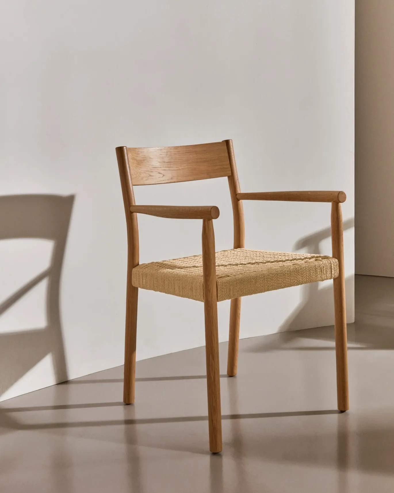 Kave Home Eetkamerstoel Yalia Eikenhout Naturel