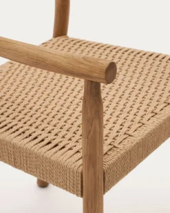 Kave Home Eetkamerstoel Yalia Eikenhout Naturel