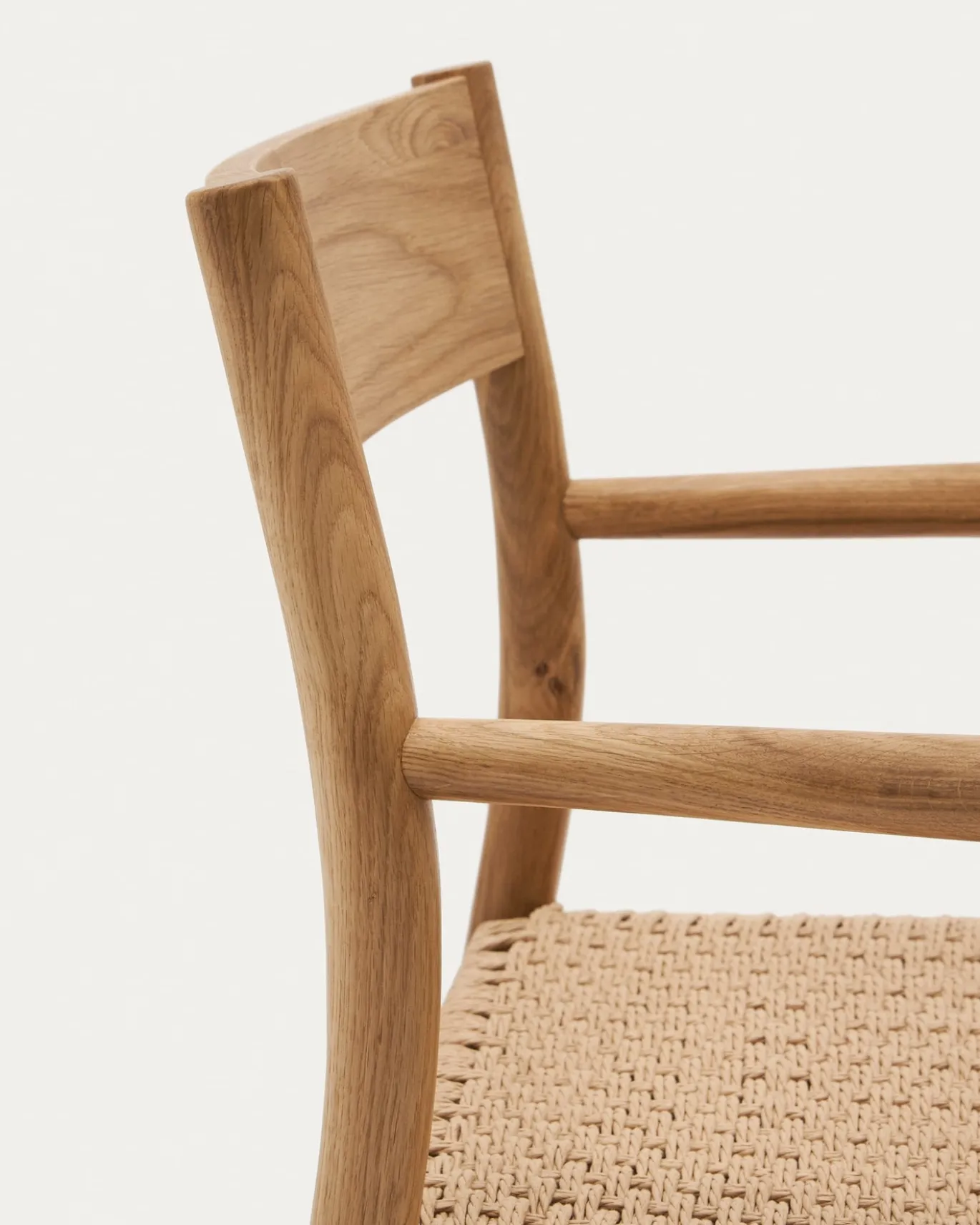 Kave Home Eetkamerstoel Yalia Eikenhout Naturel