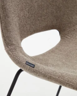 Kave Home Eetkamerstoel Zahara Bruin