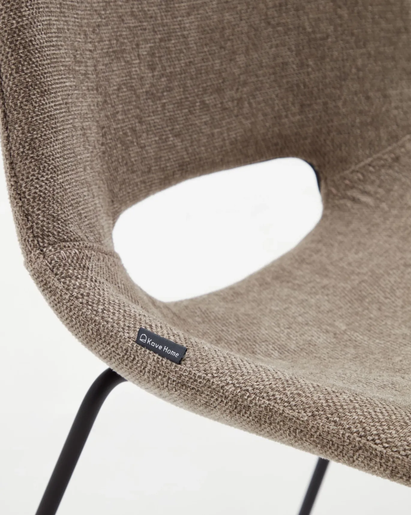 Kave Home Eetkamerstoel Zahara Bruin