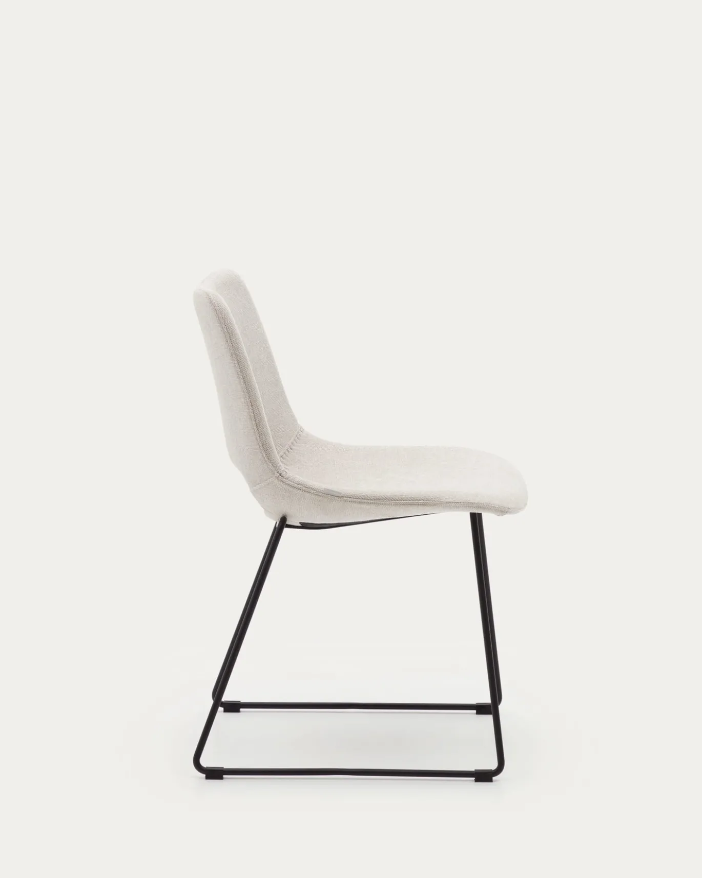 Kave Home Eetkamerstoel Zahara Beige/Zwart