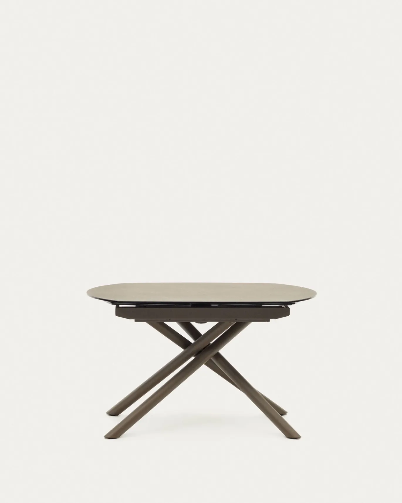 Kave Home Eetkamertafel Vashti Uitschuifbaar Porselein Bruin 130-190cm
