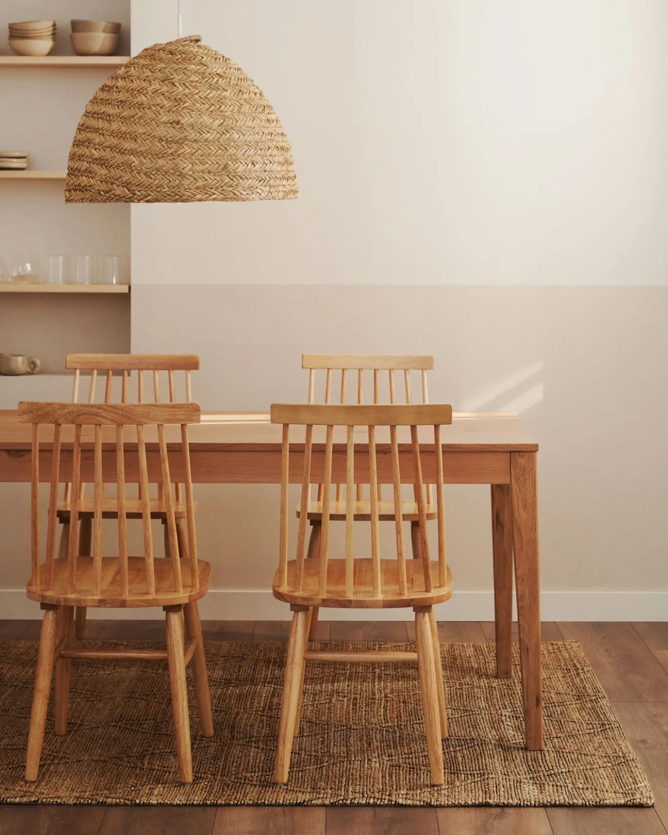 Kave Home Eetkamertafel Yain Uitschuifbaar Eikenfineer 160-220cm