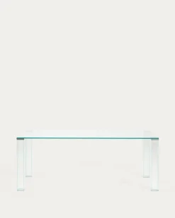 Kave Home Eettafel Adularia Glas Transparant 200cm