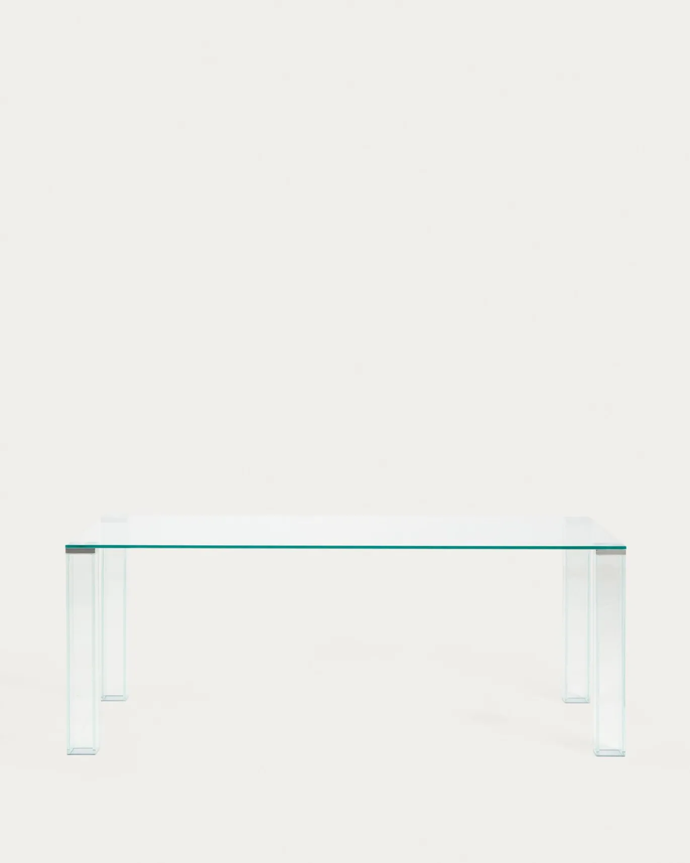Kave Home Eettafel Adularia Glas Transparant 200cm