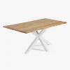 Kave Home Eettafel Argo Eikenfineer Naturel/Wit 160cm