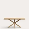 Kave Home Eettafel Argo Naturel Eikenhout Houtlook 180cm
