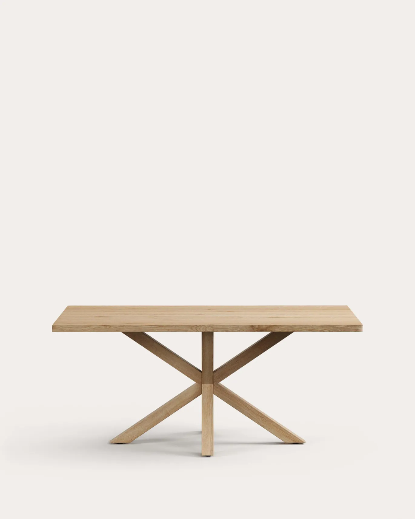 Kave Home Eettafel Argo Naturel Eikenhout Houtlook 180cm