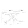 Kave Home Eettafel Argo Verouderd Eiken Houtlook 160cm