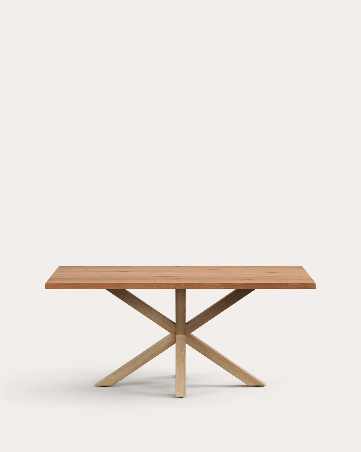 Kave Home Eettafel Argo Verouderd Eikenhout Houtlook 180cm