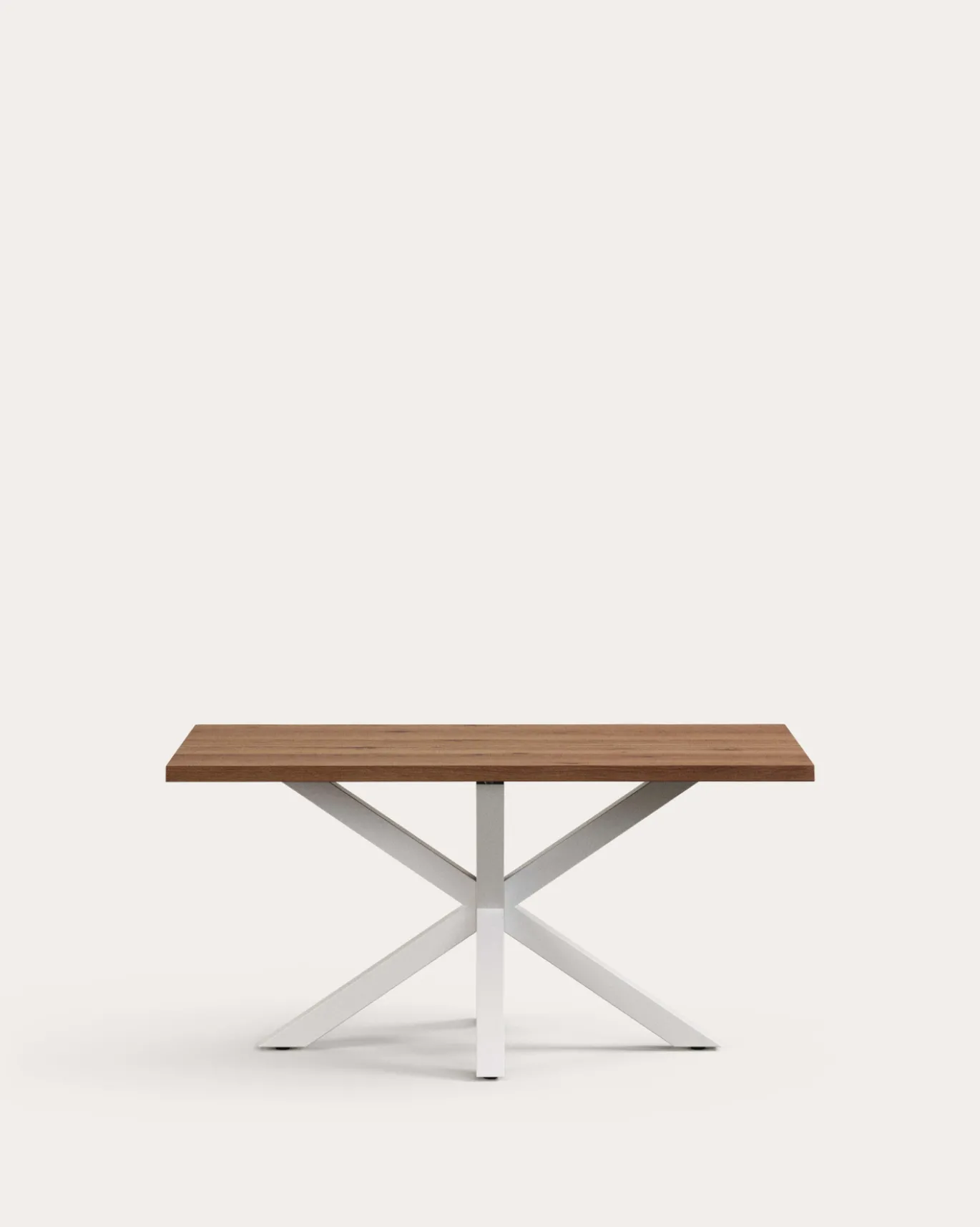 Kave Home Eettafel Argo Verouderd Eikenhout Wit 160cm