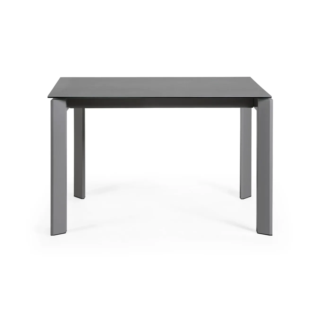 Kave Home Eettafel Axis Uitschuifbaar Antraciet/Donkergrijs 120-180cm