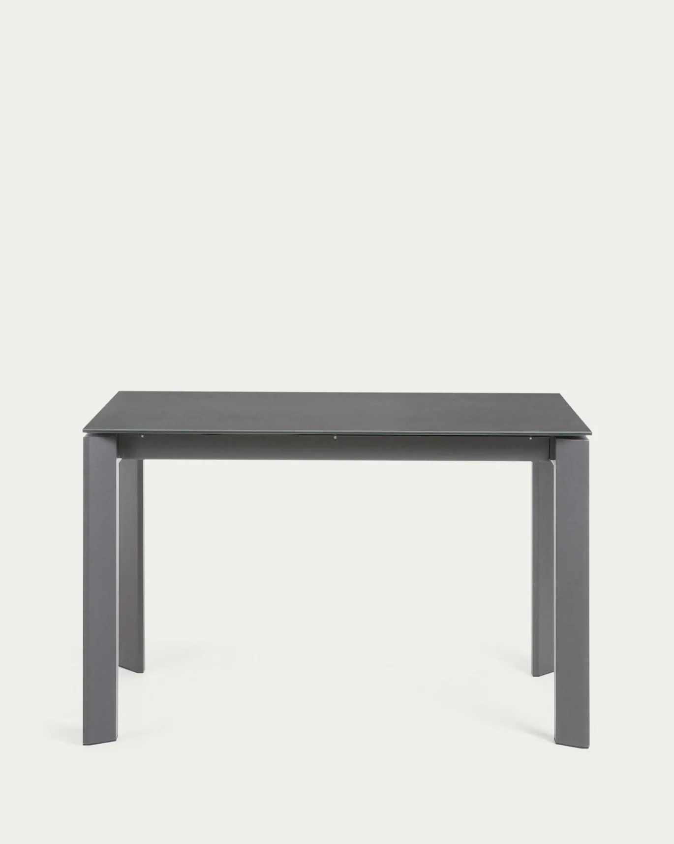 Kave Home Eettafel Axis Uitschuifbaar Antraciet/Donkergrijs 120-180cm