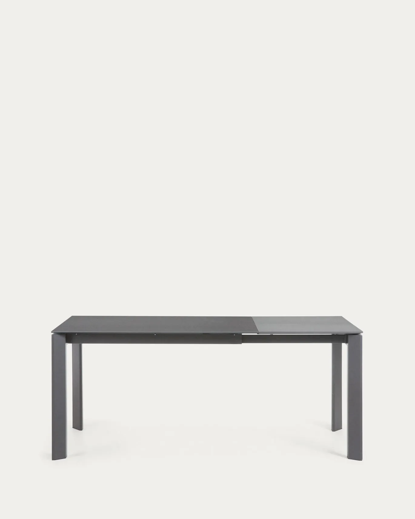 Kave Home Eettafel Axis Uitschuifbaar Antraciet/Donkergrijs 120-180cm