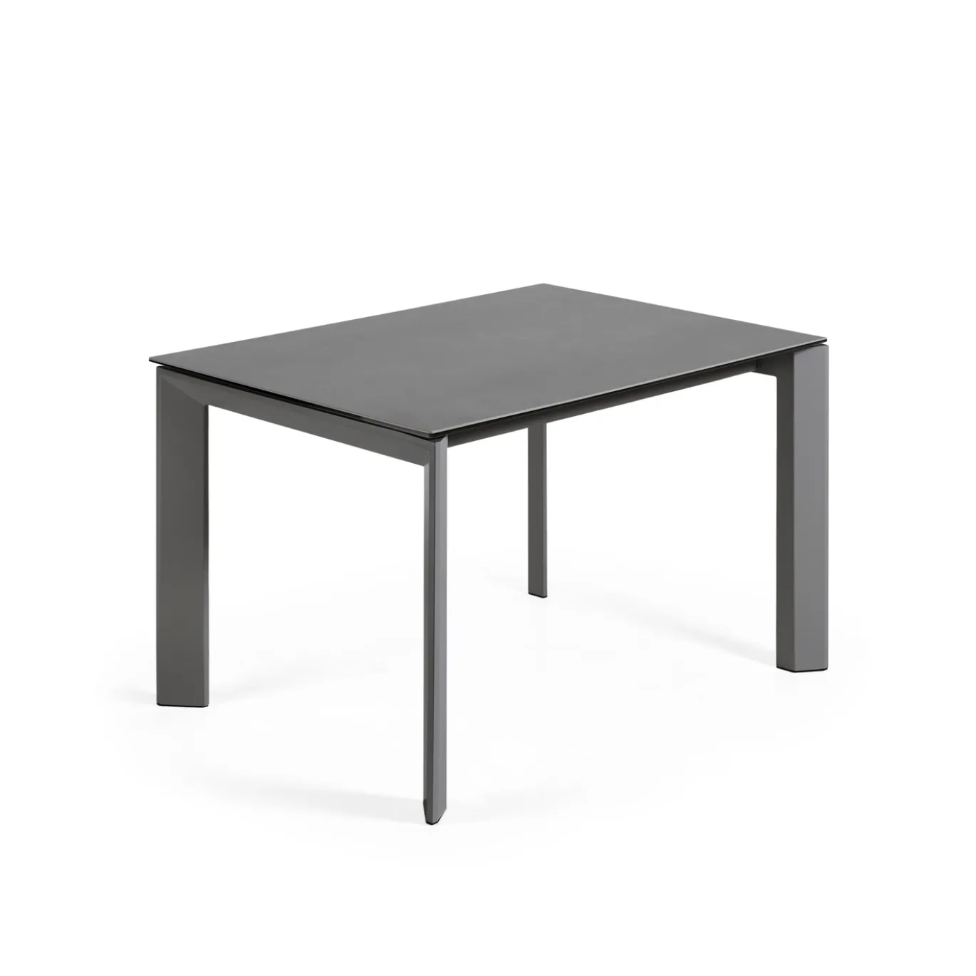 Kave Home Eettafel Axis Uitschuifbaar Antraciet/Donkergrijs 120-180cm