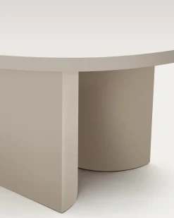 Kave Home Eettafel Nealy Gelakt Mdf Ruwe Afwerking Ø150cm