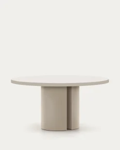 Kave Home Eettafel Nealy Gelakt Mdf Ruwe Afwerking Ø150cm