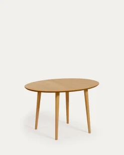 Kave Home Eettafel Oqui Ovaal Naturel Uitschuifbaar 120-200cm